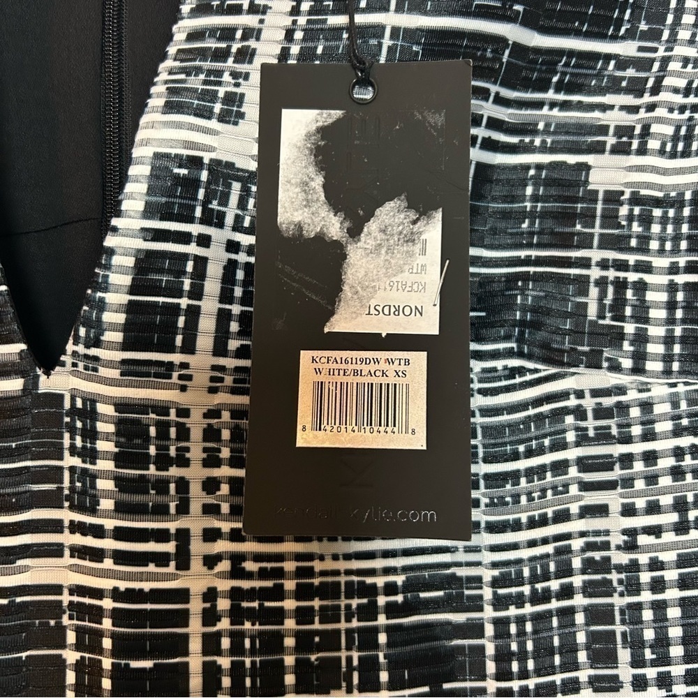 Kendall + Kylie Revolve Drop Waist Fully Lined Sleeveless Flare Mini Skirt Dress - Picture 16 of 16